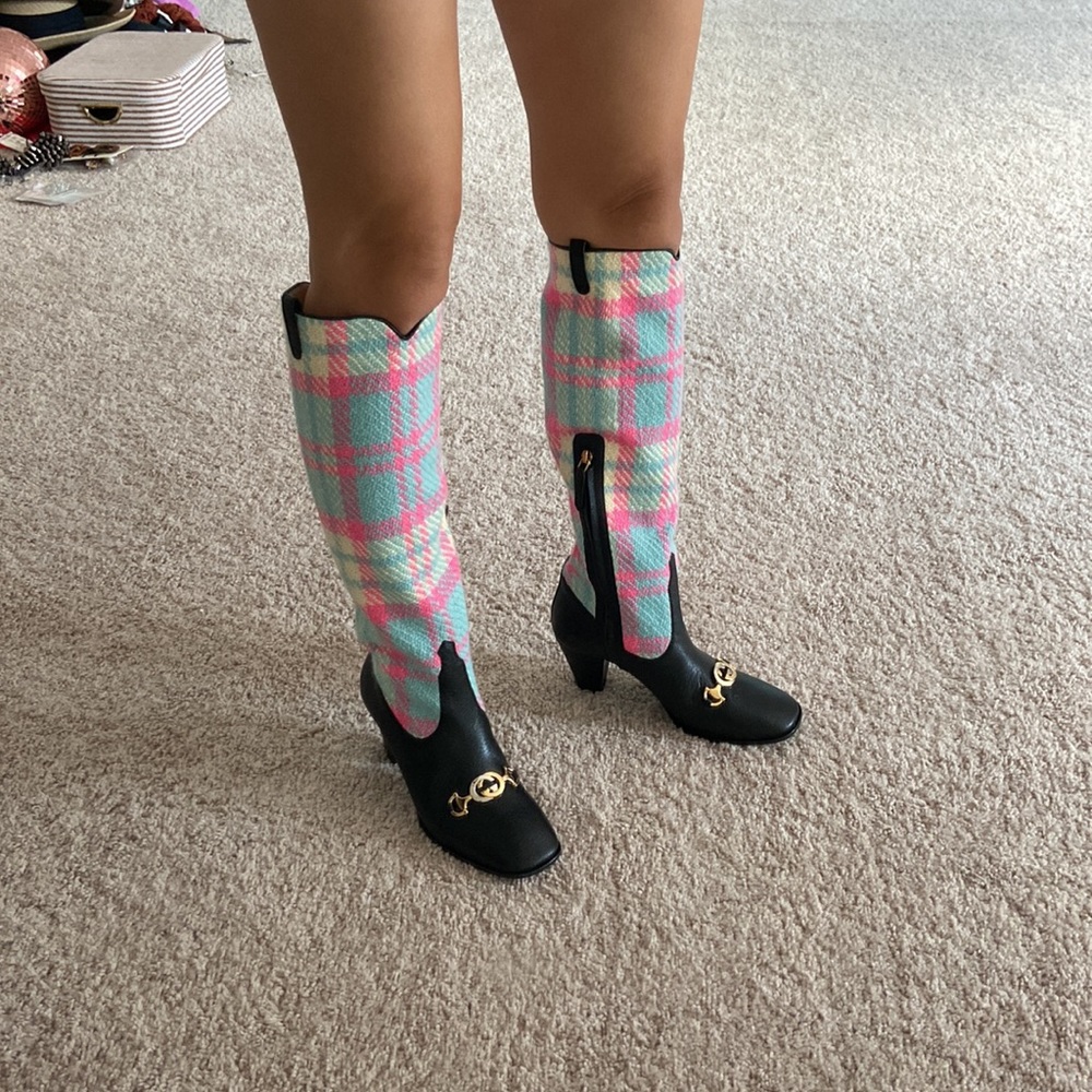 Gucci tweed tall boots. 37 - Picture 13 of 16